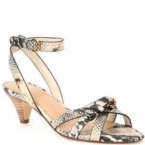 Gibson Latimer Gianna Snake Kitten Heel Sandals CLEARANCE $110